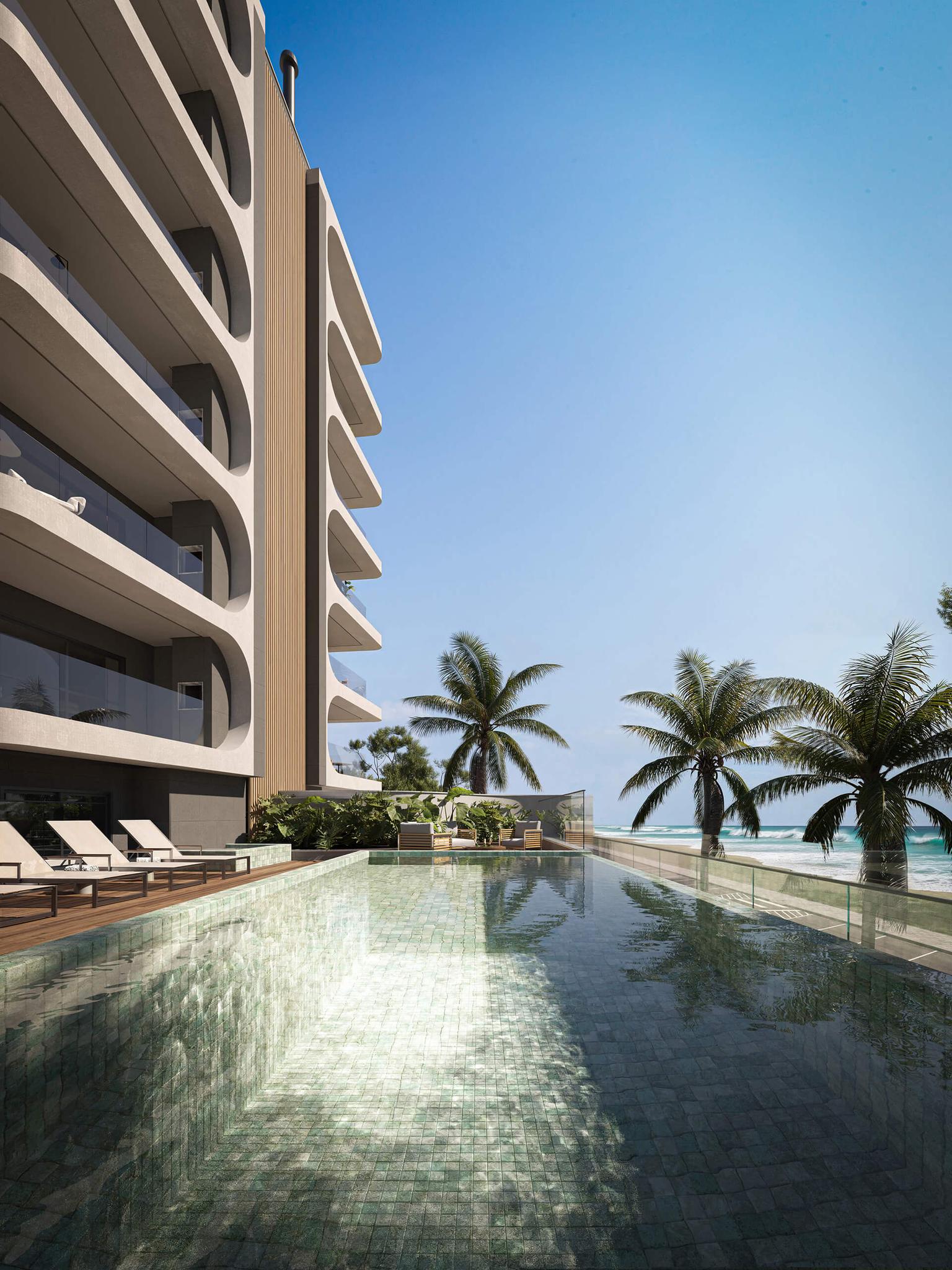 Piscina externa aquecida