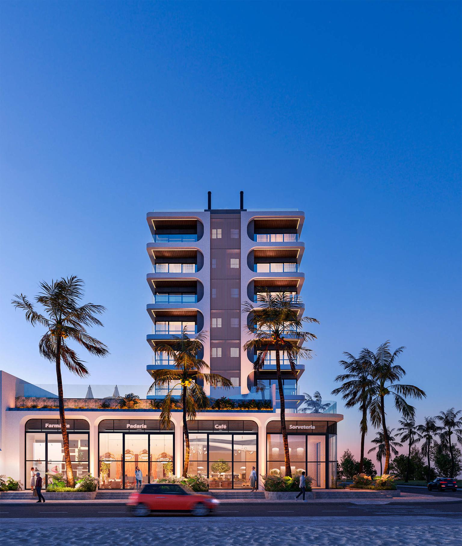 Arquitetura que eleva o horizonte.
